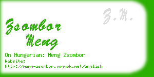 zsombor meng business card